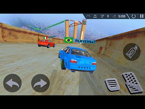 Jogo de Carro Corrida Impossível na Mega Rampa