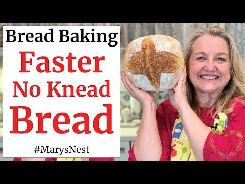 Faster No Knead Bread - Beginner Crusty Artisan Bread Recipe