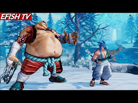 Earthquake vs Kazama Sogetsu (Hardest AI) - Samurai Shodown