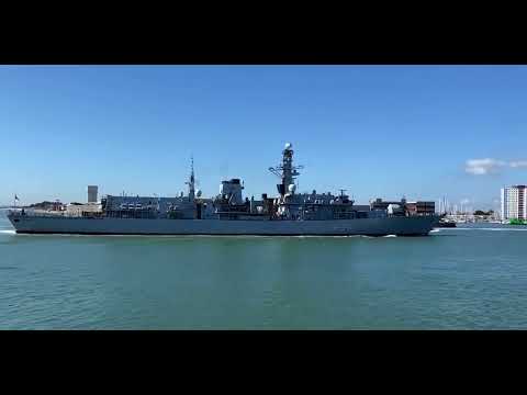 HMS Westminster (F237) Inbound - March 18, 2022 - Portsmouth, England