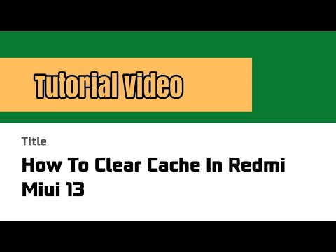 How To Clear Cache In Redmi Miui 13