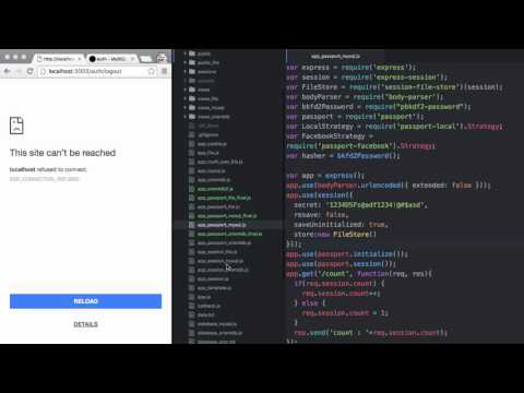 Server Side Javascript Authentication Mysql 2 Session Store
