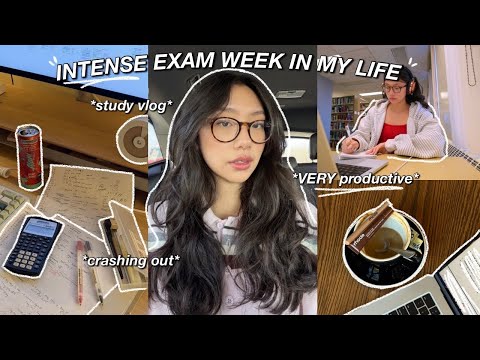 study vlog | the MOST PRODUCTIVE & REALISTIC finals week: crashing out, cramming & getting sh*t done