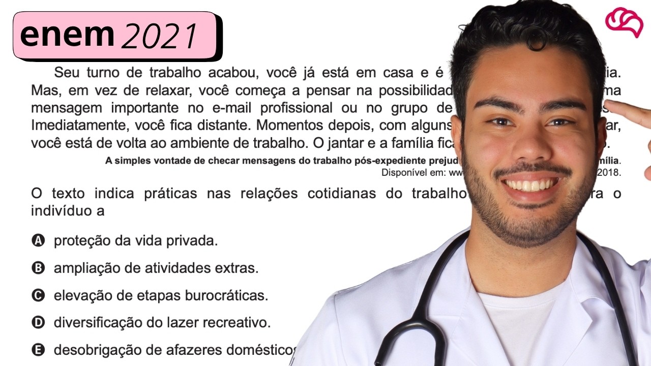 Resolução em Vídeo — Questão 46 ENEM 2021