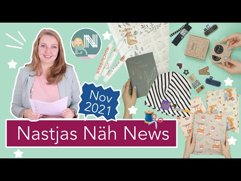 Nastjas Näh News November 2021 – Winter- und Weihnachtsstoffe, Trend Label & Bügelbilder, Verlosung