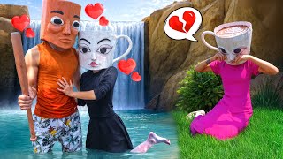 Tung Tung Sahur takes a bath with Espressona caught by Ballerina 😱💦 | Italian Brainrot In Real Life