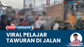 Detik-detik Pelajar hendak Tawuran Acungkan Celurit di Jalan Ciawi-Sukabumi, Buat Warga Ketar-ketir