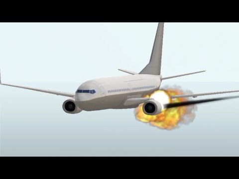 Plane Engine Explodes Suddenly - Boeing 737 #short