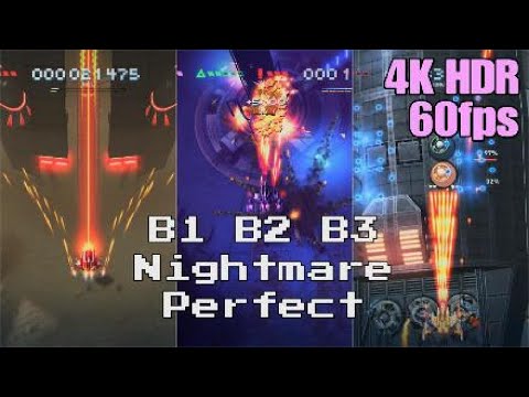 Sky Force Reloaded - B1, B2 & B3 Nightmare Perfect - 4K HDR 60fps (PS5 Gameplay) 🎵 Synthwave