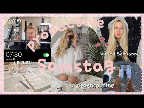 7:30 AM Productive Saturday Morning 🌅 Routine, Study Vlog & Gym 💪📚| Mavie Noelle