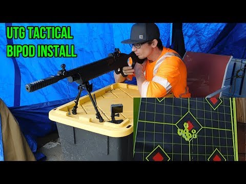 How to Install A UTG TACTICAL BIPOD on HATSAN VECTIS LEVER ACTION PCP Air Rifle