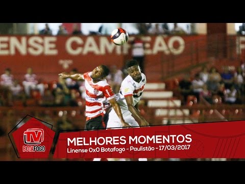 MELHORES MOMENTOS: Linense 0x0 Botafogo - Paulistão - 17/03/2017