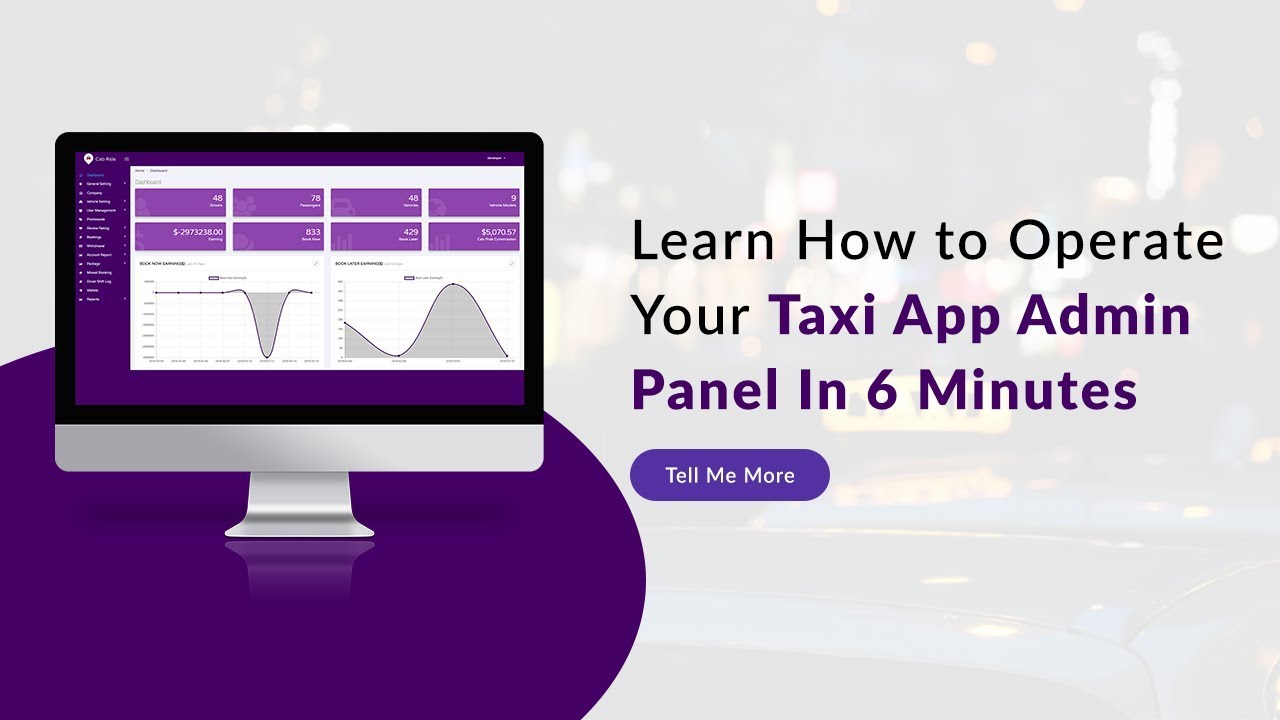 Get A Complete Taxi App with Backend Panel For Your Business