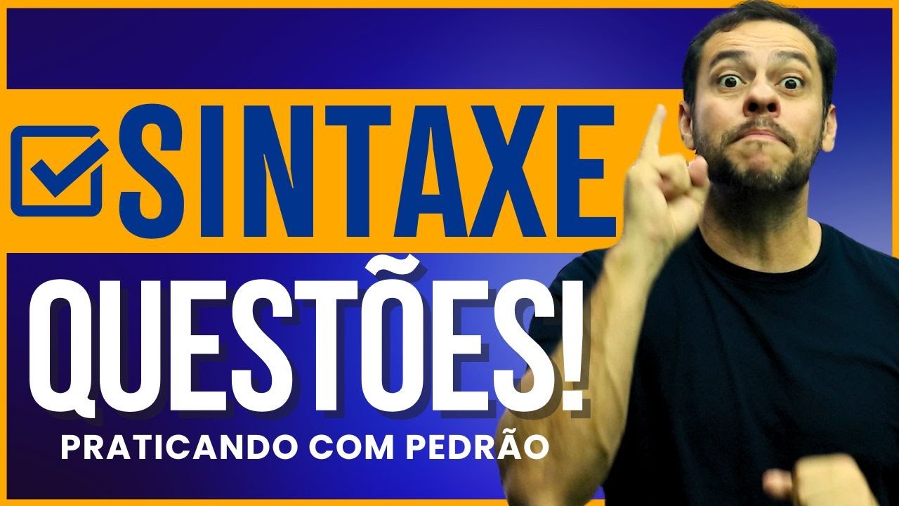 ❌✅SYNTAX QUESTIONS for COMPETITIONS || Portuguese with Pedro Lima!