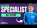 VCE Specialist Maths 3 4 July Lecture 2025