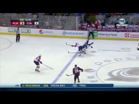 Dmitry Kulikov lays down a nice hip check