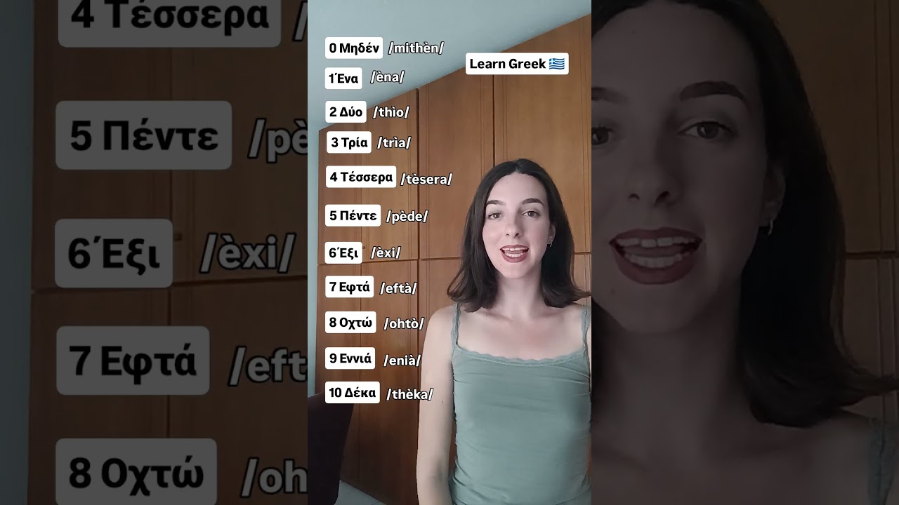 NUMBERS🔢IN GREEK 🇬🇷 #greek #greece #greeklanguage #learngreek #greeklessons #greekguide #greekteache