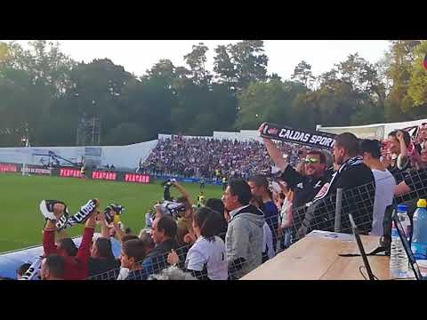 Foi desta forma que os adeptos do Caldas festejaram o golo da sua equipa