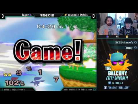 Melee @ the Balcony 81 - Winners R1 ft. Jager (Falco) VS Yosemite Dabbs (Fox)