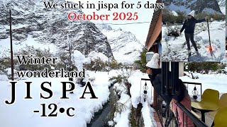Jispa-12•CSeason first snowfall,Leh Manali Highway Wonderland,First Chilling Experience Manali Jispa