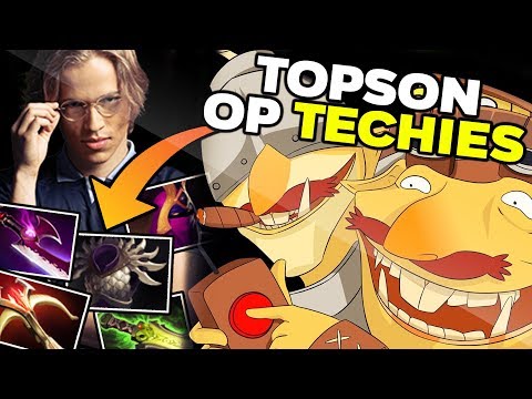 TOPSON BREAKING THE META WITH MID TECHIES: WTF NEW META BUILD?! DOTA 2