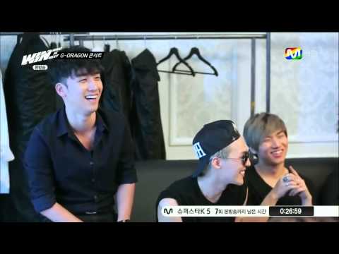 130920   WIN introduce themselves to BIGBANG  -  2NE1 at backstage of GD's concert