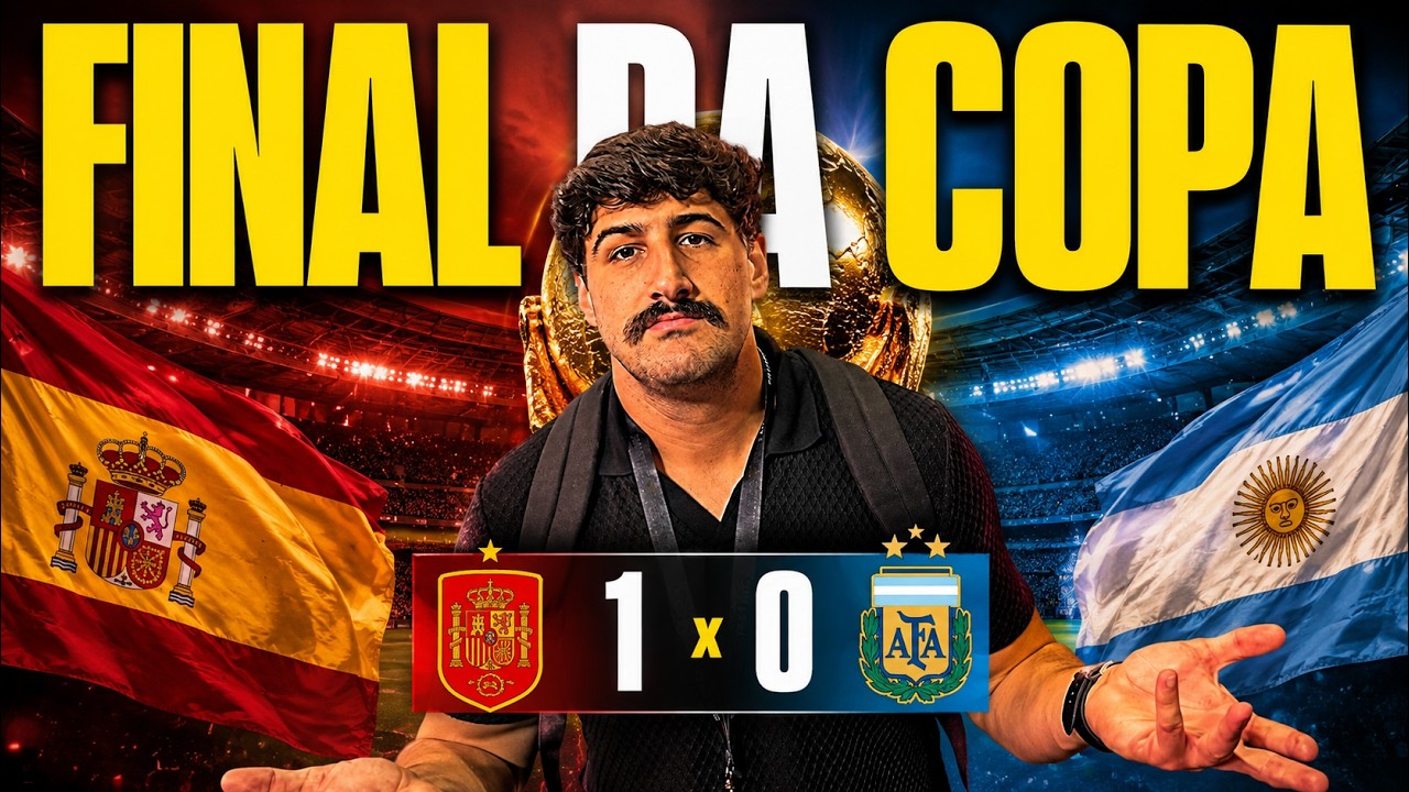 FUI NA FINAL DA COPA DO MUNDO 2026! ESPANHA 1 X 0 ARGENTINA