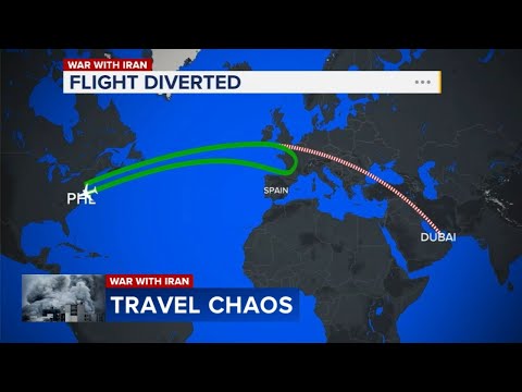 Passenger recalls mid-flight return to Philly as war with Iran closes airspace