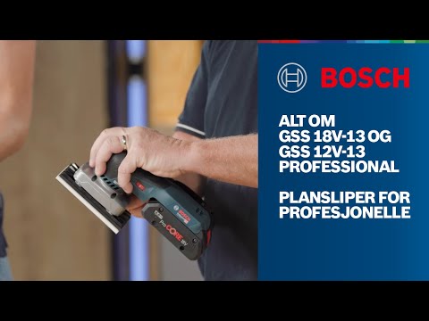 Alt om GSS 18V/12V-13 Professional batteridrevet plansliper