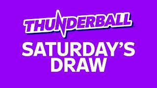 The National Lottery Thunderball draw results from Saturday 30 May 2026