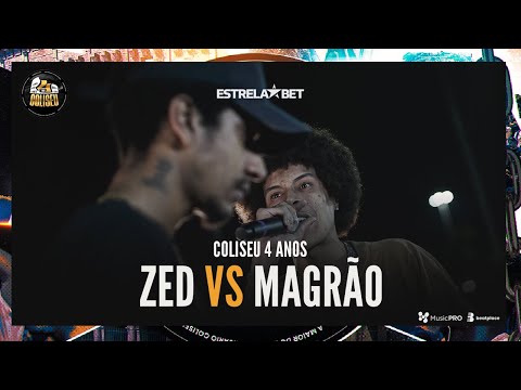 (REAL FREESTYLE 🔥🔥) MAGRÃO (SP) X ZED - BATALHA DO COLISEU - COLISEU 4 ANOS