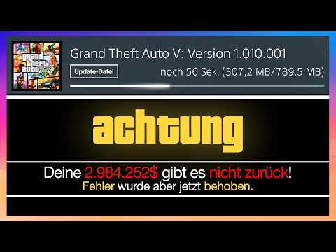 Rockstar LÖSCHT dein GELD - Neues UPDATE in GTA 5 ist da!