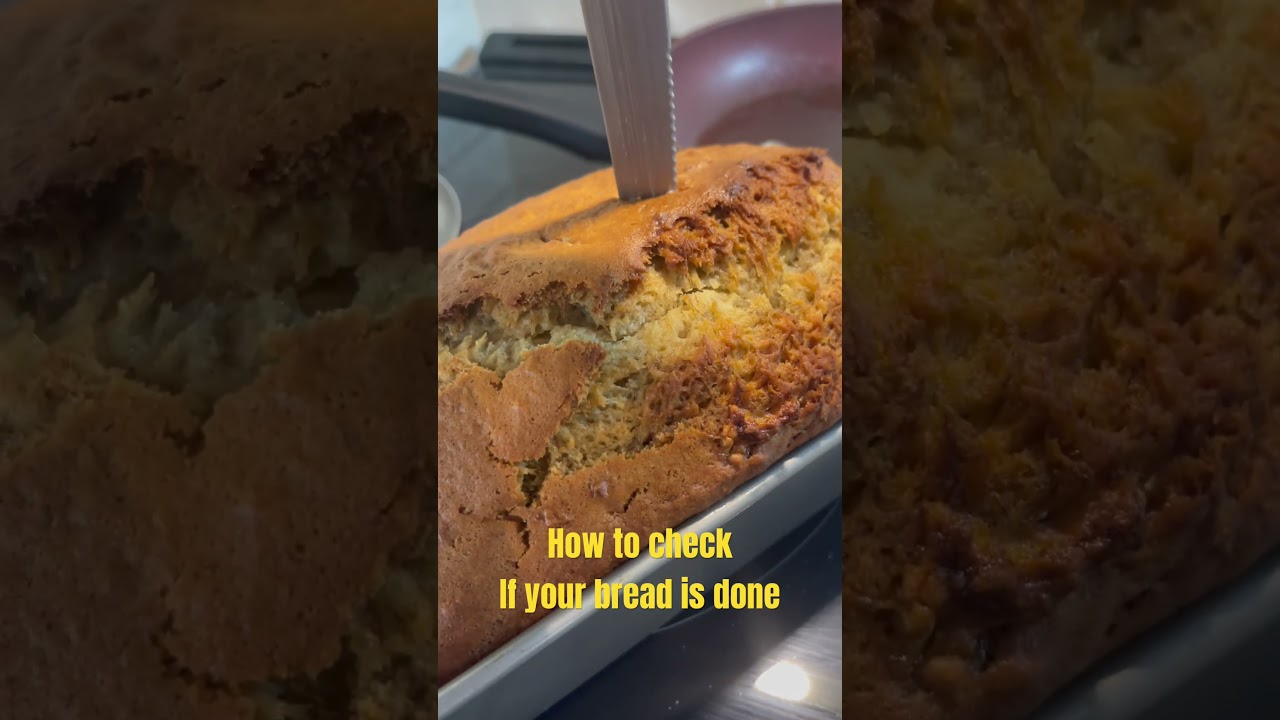 How to check if your bread is done ☑️ #cookingathome