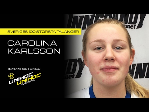 Carolina Karlsson, Skoghalls IBK - Sveriges 100 största talanger