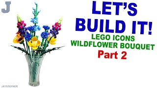 LEGO Icons 2023 Wildflower Bouquet 10313 Build Part 2