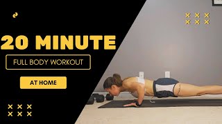 20-Minute Full Body Dumbbell Workout | Realistic Fitness Journey of a 35-Year-Old Mom