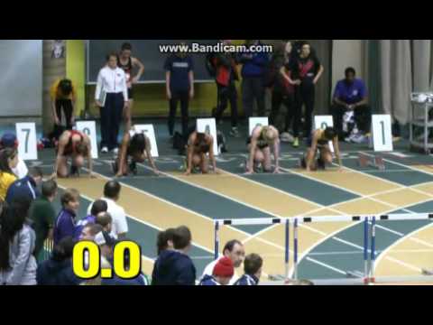 20. CIS 2013 60m hurdles women qualif heat 1