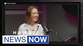 Michelle Wie West tackles unique interview on 'The Tosh Show'