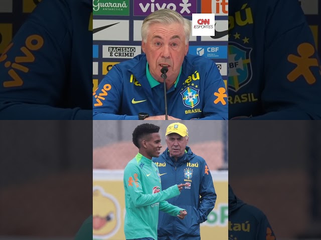 "Talento especial": Ancelotti rasga elogios a Estevão | CNN ESPORTES