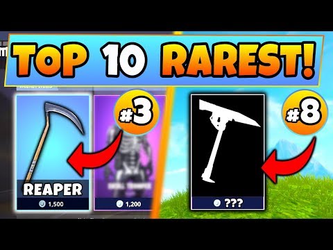 Fortnite Skins Top 10 Rarest Pickaxe Skins 1 Is Crazy Battle - fortnite skins top 10 rarest pickaxe skins 1 is crazy battle royale item shop compilation