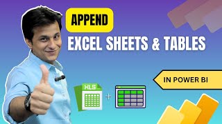 14.2 Append Excel Sheets & Tables in Power BI (Power Query) | Power BI Tutorial for Beginners