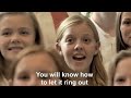 Glorious  with Lyrics David Archuleta  by One Voice Children s Choir HD