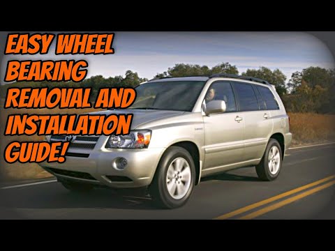 Toyota Highlander Wheel Bearing Removal! Wheel Bearing installation! Great video worth watching!!!