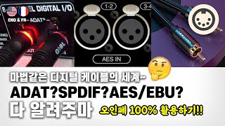 ADAT? SPDIF? AES/EBU? 마법같은 디지털 케이블에 대해 알아보자!(Eng & Fr sub)
