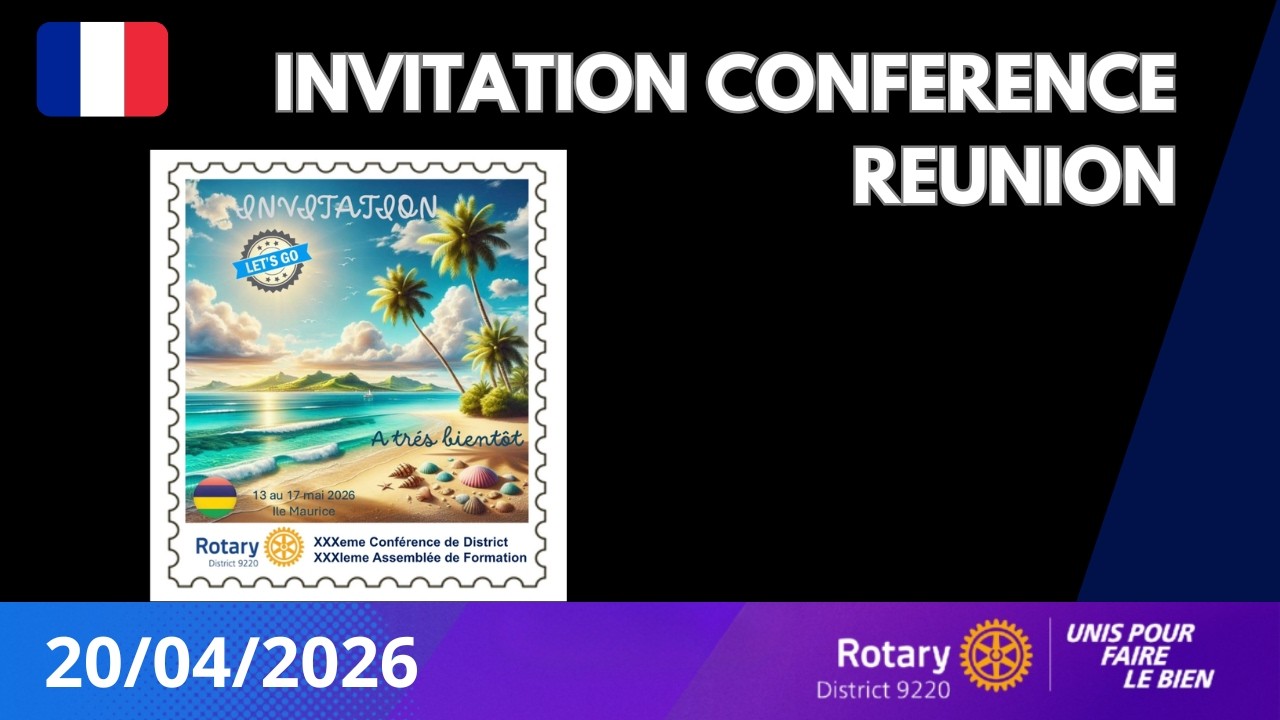 Conference District 9220 - Reunion 2025-2026