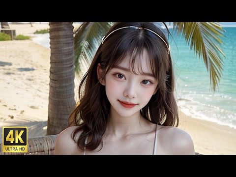 AI 룩북 - 훌라 댄스 - 비키니 화보 - AI그림 AI실사 AI미녀 | Видео