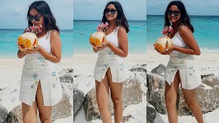 Anikha Surendran Shows her Curves in White Beach W