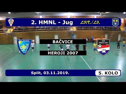 2.HMNL-JUG, 5. KOLO: BAČVICE - HEROJI 2007, SPLIT 03.11.2019.