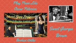 Oscar Peterson Tutorial- Broken Tenths