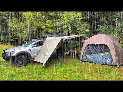 , title : 'Tent CAMPING in Rain STORM - Perfect Car Tent'